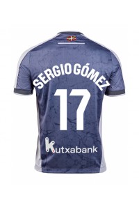 Real Sociedad Sergio Gomez #17 Voetbaltruitje Uit tenue 2025-26 Korte Mouw
